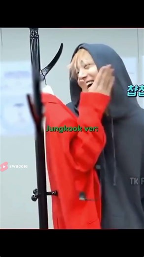 Jungkook imitating Taehyung's singularity dance 😂