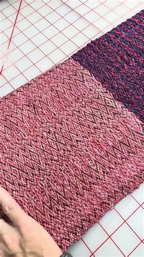 Same pattern, completely different results #weaving #yarn #textile