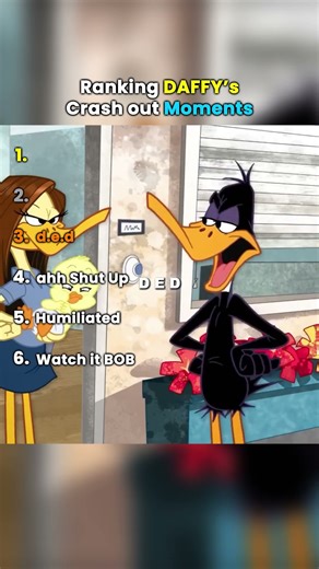 Ranking Daffy Duck's TOP 5 FUNNIEST Crash-Out Moments