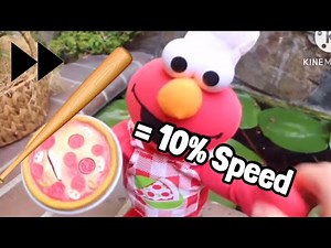 “Singing Pizza Elmo Destruction” but every hit speeds up the video by 10%