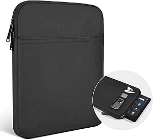 9-11 Inch Tablet Carrying Sleeve Case for Amazon Fire Max 11/10.1" Fire HD 10 Plus / 11" iPad Pro M5 M4 / Air M3 M2 / iPad 11th,Samsung Galaxy Tab S9 S8 S7 A8 11" Tablet Bag(Black)