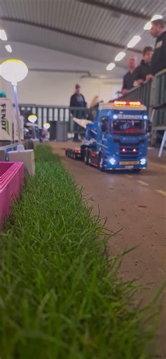 RC Felbermayr Tamiya Scania Flügeltransport mit Goldhofer Tieflader