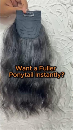 Get a Fuller Ponytail in Minutes | Human Hair Extension