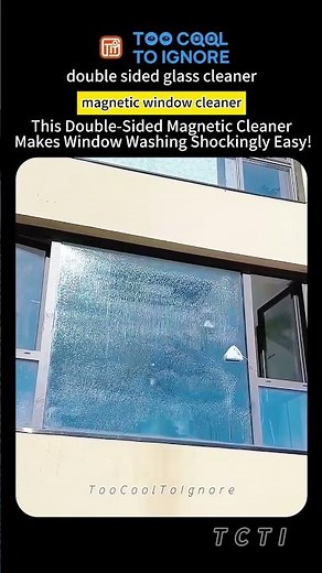 This Double-Sided Magnetic Cleaner Makes Window Washing Shockingly Easy!