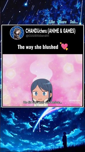 The way she blushed 💘 #anime #shorts #animeedits #animelover