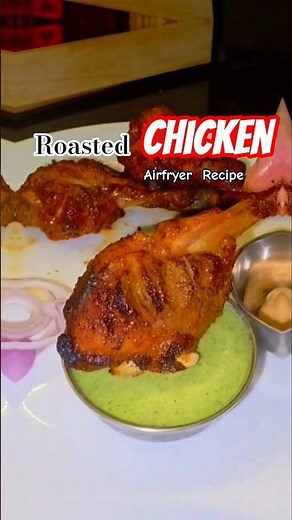Perfect Air Fryer Tandoori Chicken in 15 Minutes 🍗#airfryerchicken #airfryerrecipes #roastedchicken