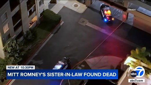 Mitt Romney's sister-in-law was found dead next to a parking garage in the Town Center area of Valencia, California The Los Angeles County Sheriff's Department says it is conducting a death investigation into the death of 64-year-old Carrie Romney. Her cause of death was listed as "deferred" while toxicology tests were pending, the Los Angeles County medical examiner said. Preliminary information indicated she may have jumped or fallen from the garage, according to sources. | Trump America First