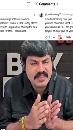 Wonderful FeedBack By Student||From 4 LPA to 34 LPA With Core Java Youtube Videos By Durga Sir