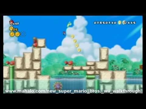 New Super Mario Bros. Wii Walkthrough - World 4-3