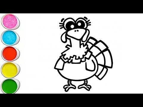 Turkey Drawing for Thanksgiving 🦃| Easy, Step by Step Turkey Drawing 🦃
