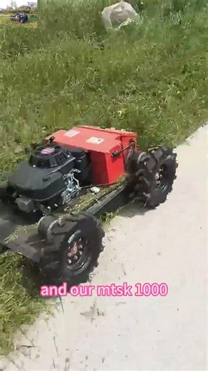 Wireless radio control track-mounted weed cutter China manufacturer factory distributor#grassblock