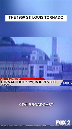 On Feb. 10, 1959, a violent EF-4 tornado tore through the City of St. Louis, killing 21 people. The tornado led to widespread destruction: The former KTVI-2 television tower near Hampton and Oakland avenues was toppled, a large portion of the roof at The Arena was ripped away, and nearly 2,000 homes were damaged. Even the once-bustling Gaslight Square entertainment district sustained heavy damage. | Fox2Now