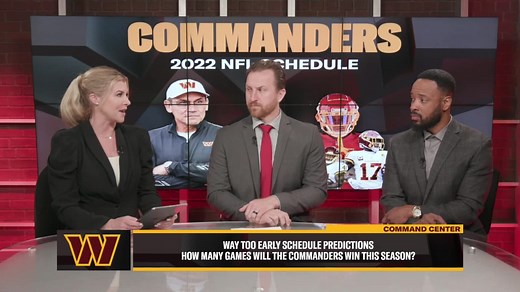 Team analysts predict Commanders' 2022 schedule results