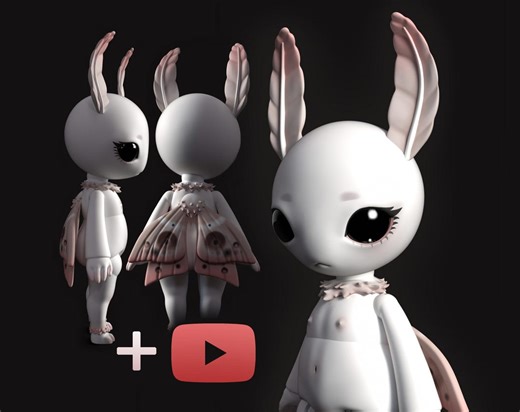 Moth BJD Doll STL – 3D Printable Ball-jointed Doll Model File 23cm   Tutorial - Moth Insect Alien Furry Anthro Mothman - Samumcreatures - Etsy