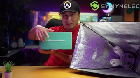 SYMYNELEC Light Bulb Security Camera Outdoor Waterproof 2.5K, 2.4GHz Wireless WiFi Light Socket Cam with AI Human Motion Detection Tracking 4MP Color Night Vision Siren Alarm Works with Alexa Google