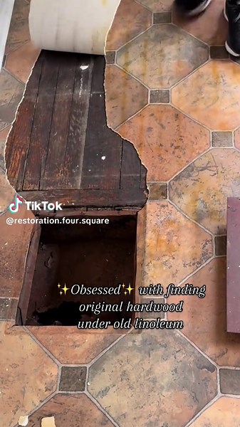 Discovering Original Hardwood Flooring Under Linoleum