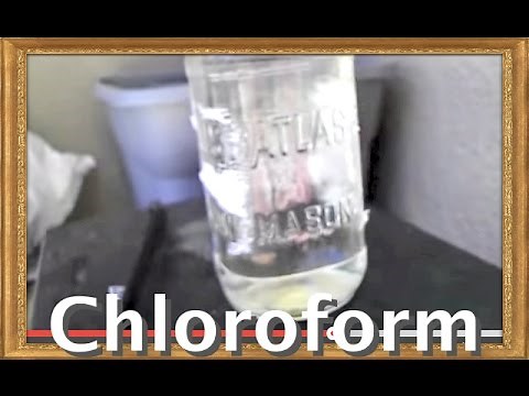Chloroform from Bleach and acetone.