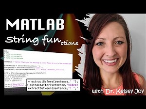 MATLAB: String Functions - extractBefore, extractAfter, extractBetween (8 of 9)