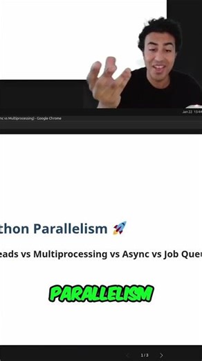 Python Parallelism vs Async vs Multiprocessing: Quick Dive! #shorts