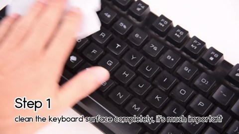 2PCS Russian Keyboard Stickers, Cyrillic Keyboard Letter Stickers Black Background with Blue/White Lettering, Keyboard Letters Sticker for Notebook Laptop Desktop Computer Keyboards