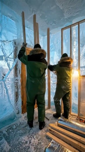 I Built a House Inside Ice 🧊😱