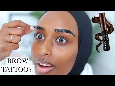 MAYBELLINE TATTOO BROW PEEL OFF TINT FIRST IMPRESSIONS...WORTH IT?! | Aysha Harun