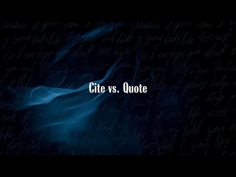 Cite vs. Quote — Stop Mixing These Up! | Simple Grammar Tip #107