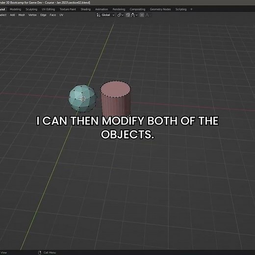 Blender Quick Start Tutorial - Part 27 - Multi-object Editing