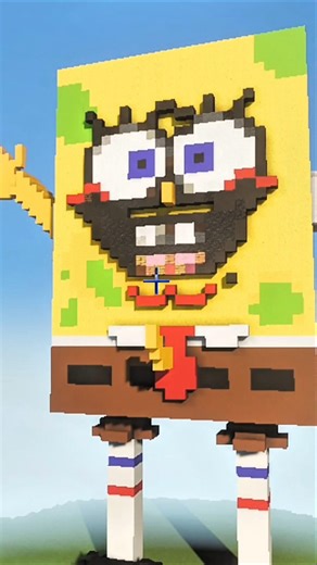 Noob vs pro vs hacker SpongeBob 😱|| #minecraft #technogamerz #shorts #randomgaming0013