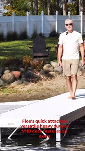 Looking for a dock that’s tough enough for storms but sleek enough for summer strolls? FLOE’s Quick-Attach VHD Dock features: ✔️ Extra-rigid extruded aluminum frame ✔️ Modular design for any shoreline layout ✔️ Exclusive Flowmaster decking for traction, durability & wave flow ✔️ Easy-Level legs with wheel or pad options ✔️ Built to handle heavy use—and heavy weather This is dock engineering at its smartest. Watch now to see how it’s built. | FLOE International