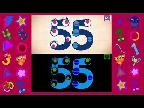 Endless Numbers || Endless Learning Academy || Count Number 55' 56 || Inversion Effect || 2X Videos.