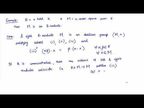 Modules : definition