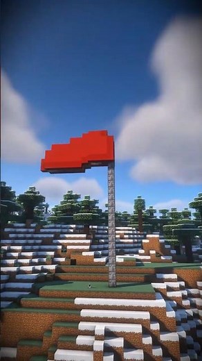 Minecraft Redstone flag waving in a loop🔥😍