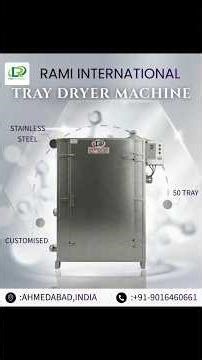 Multi Purpose Stainless Steel Electric Tray Dryer Machine💡 Dryer For Food, Chemical & Pharma🔥 #dryer