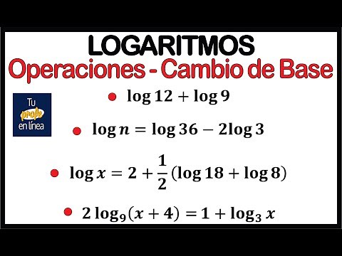 LOGARITMOS 02: Operaciones con logaritmos y Cambio de Base