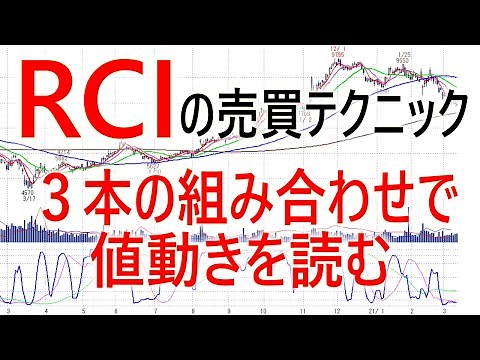 【株式トレード】RCIを使った売買テクニック/短期から中長期までのRCIを組み合わせた見方