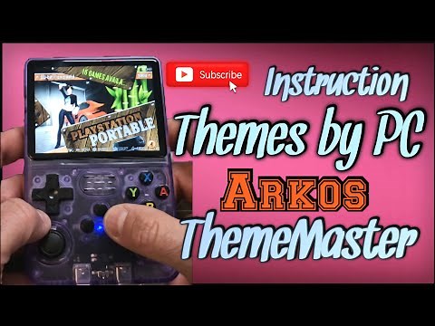R36s new update arkos guide for themes I Thememaster and by PC Tutorial