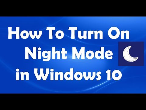 How To Turn On Night Mode in Windows 10