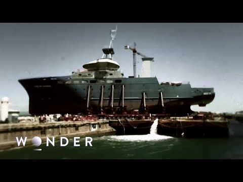 World's Largest Land Move Of A 2,000 Ton Ship