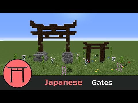 Minecraft Building Tutorial : How to build Japanese Gates
