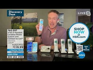 AT T 5Handset Cordless Phone System with Connect to Cell