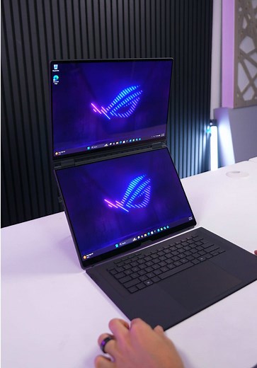 The @ROG Global Zephyrus Duo is a freaken cool laptop! With dual 16” 1440p OLED displays, it really sets the standard of what a dual screen laptop should be. #rog #duo #zephyrus