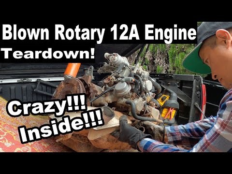Mazda 12A Rotary Engine Teardown- Twin dizzy engine