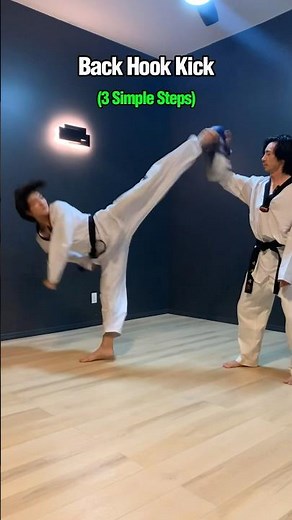 Here’s how to perform a back hook kick in 3 simple step