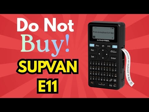 STOP! Don’t Buy the SUPVAN E11 Bluetooth Label Maker Machine Review Before Watching This!