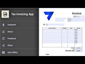 How To Create a TAX Invoice App with Print Invoice in Appsheet