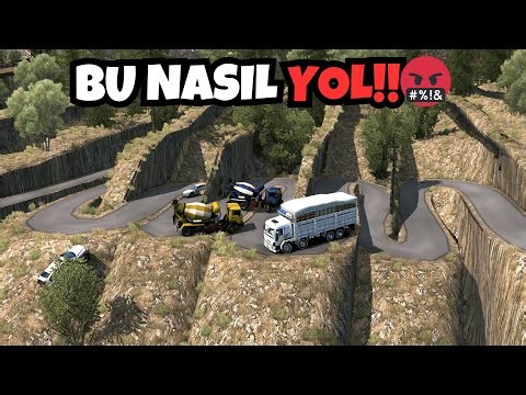 KIRKAYAK İLE DÜNYANIN EN VİRAJLI YOLUNA GİRDİM !!! | KİMSE YOL VERMİYOR !!! | ETS 2 FORD CARGO 3227