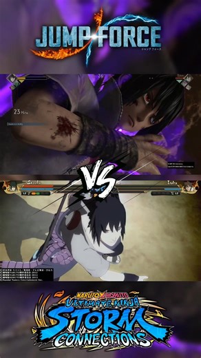 Sasuke Uchiha's Ultimate Game Comparison - Jump Force vs Naruto Ultimate Ninja Storm Connections