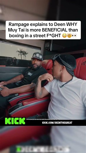 Rampage explains to Deen WHY Muy Tai is more BENEFICIAL than boxing in a street F*GHT 😳🤯👀