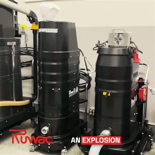 Inside every Ruwac explosion-proof vacuum is over 40 years of American engineering. Built for safety, performance, and reliability. ✅ NFPA & OSHA compliant ✅ Grounded assemblies & conductive accessories ✅ Sealed collection to control static and dust exposure ✅ Immersion separation for reactive metals Each system is tested, documented, and supported by Ruwac’s application specialists. Compliance-ready. Built to last. Speak with an Application Specialist: https://lnkd.in/gmCEPbfV #ExplosionProof #